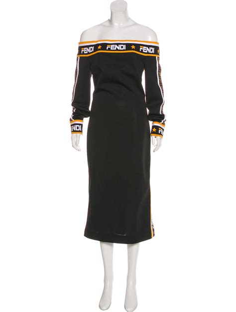 fendi logo dress cheap|fendi monogram bodycon dress.